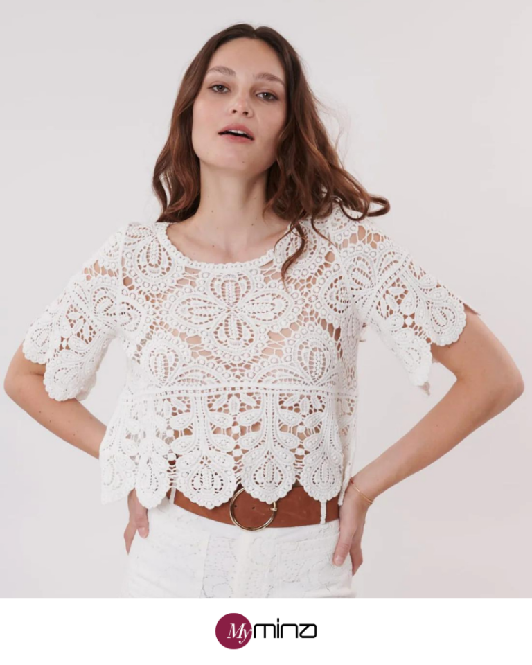 New Look - Top A Maniche Lunghe Bordeaux Con Scollo Quadrato E Finiture In Pizzo - Foto 10